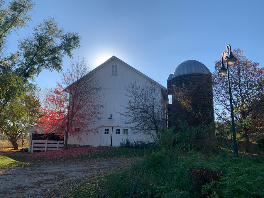 Barn sunset Sunset at the Barn 1893, Hampshire IL